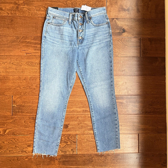 NWT J.Crew 9" Mid Rise Skinny Jeans Size 27 MSRP $98 - Picture 4 of 10